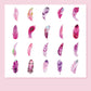 Feather Fantasy PET Stickers