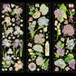Golden Flowers PET Stickers