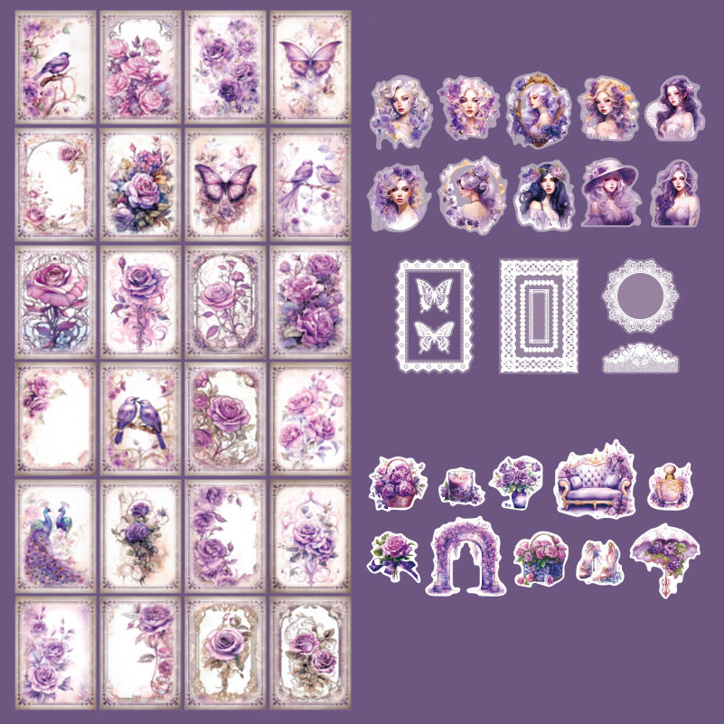 Love & Roses Deco Papers & Stickers Set