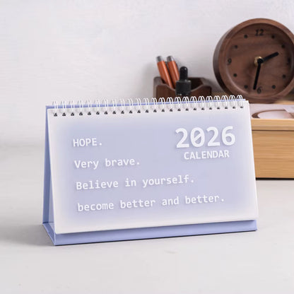 2026 Pastel Desk Calendar