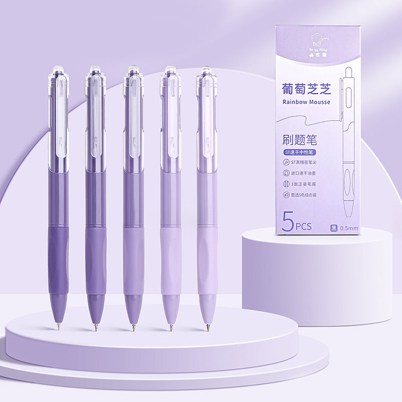 Aesthetic Soft Grip Gel Pen Set