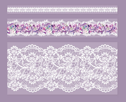 Flower Times Lace PET Tape Set