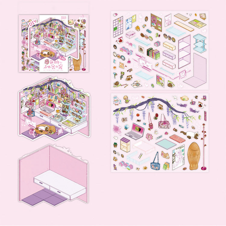 DIY Stickers Miniature Scene Set