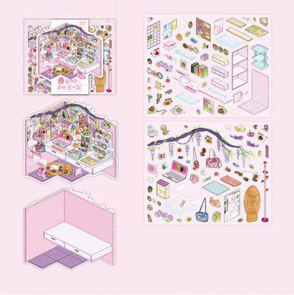DIY Stickers Miniature Scene Set