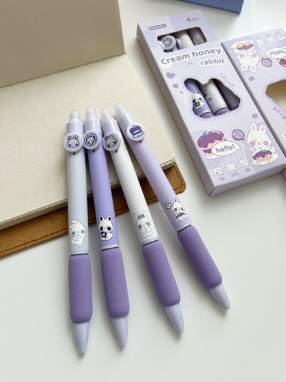 Cute Soft Grip Gel Pen Set