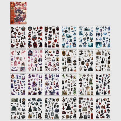 Retro European Stickers Book