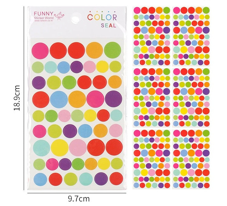 Colorful Shapes Sticker Sheets