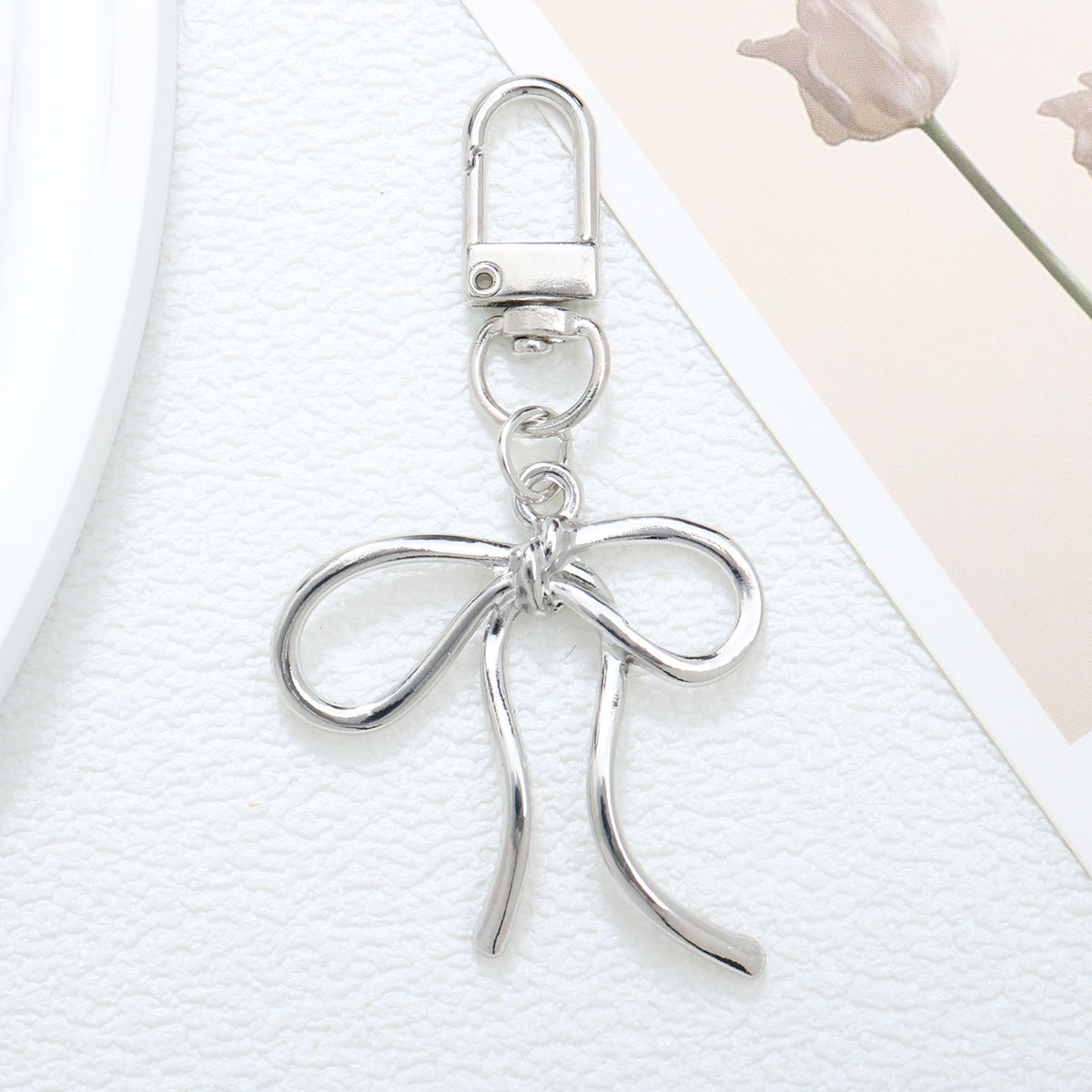 Bow Metal Keychain