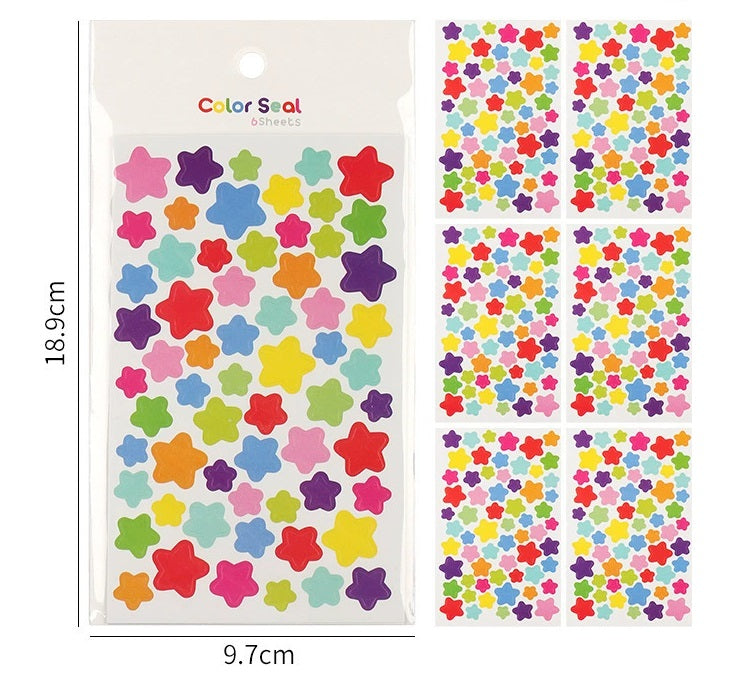 Colorful Shapes Sticker Sheets