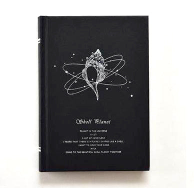 Shell Planet Black Diary