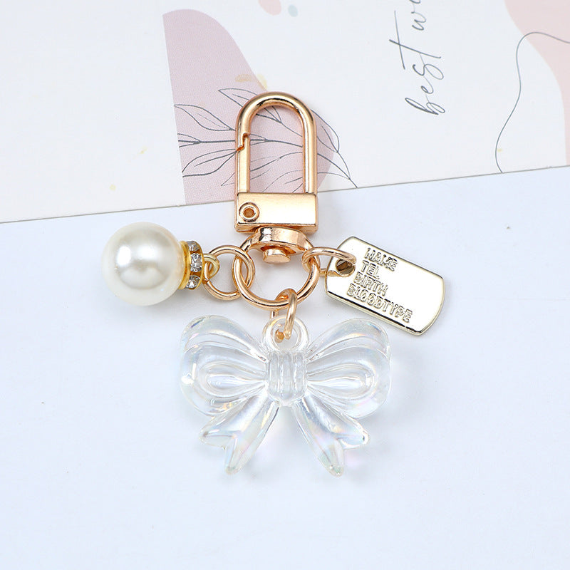 Small Acrylic Bow Keychain