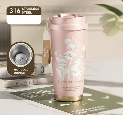 Flower Stainless Steel Portable Cup