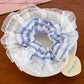 Blue Coquette Scrunchies