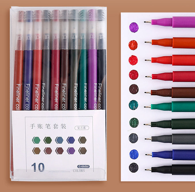 Fineliner Color Pen Set