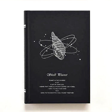 Shell Planet Black Diary