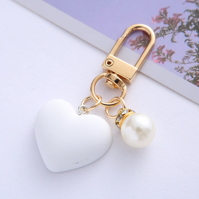 Matte Heart Keychain