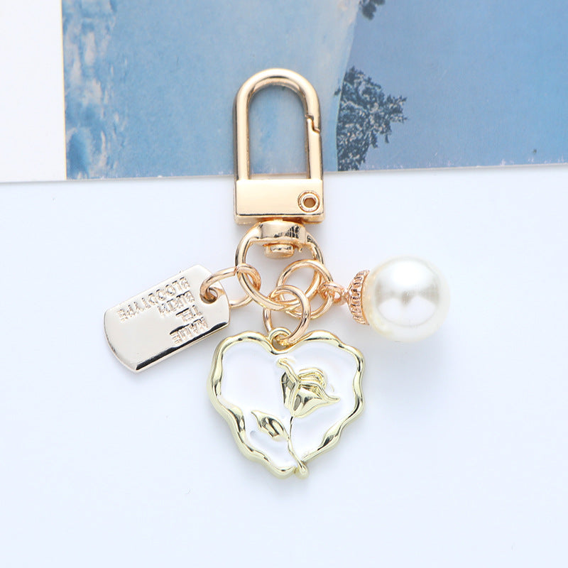 Gold Heart Keychain