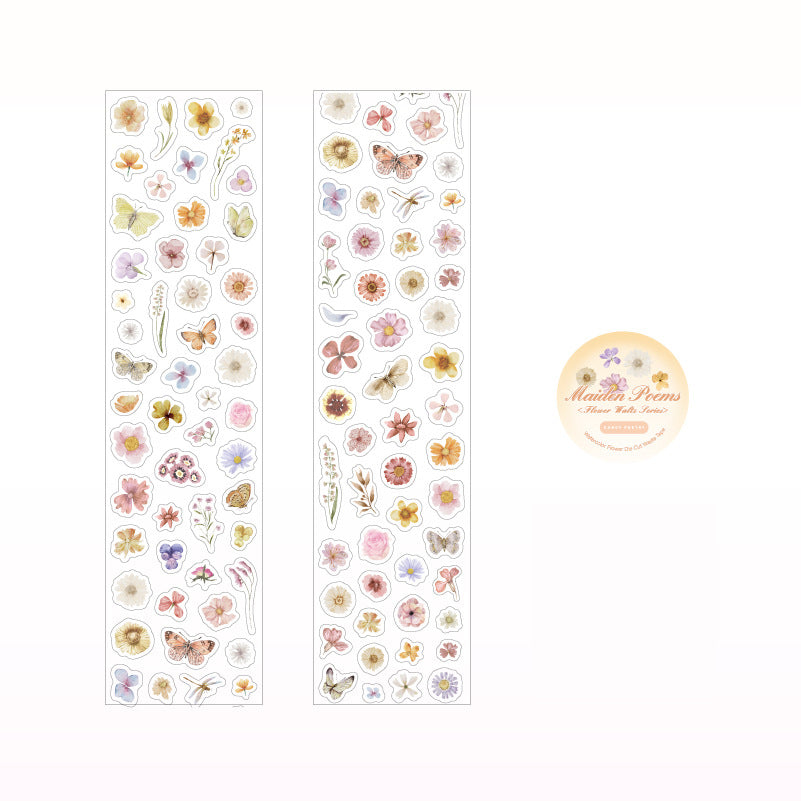 Small Flowers Sticker Roll