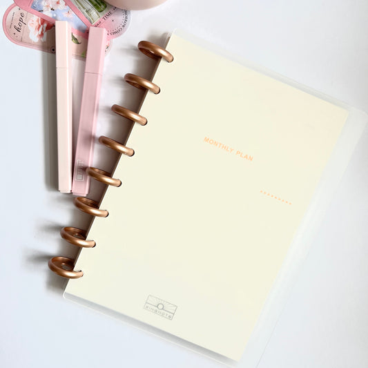 Heart Rose Gold Discbound A5 Planner Notebook