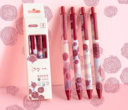 Cute Floral Pen Set